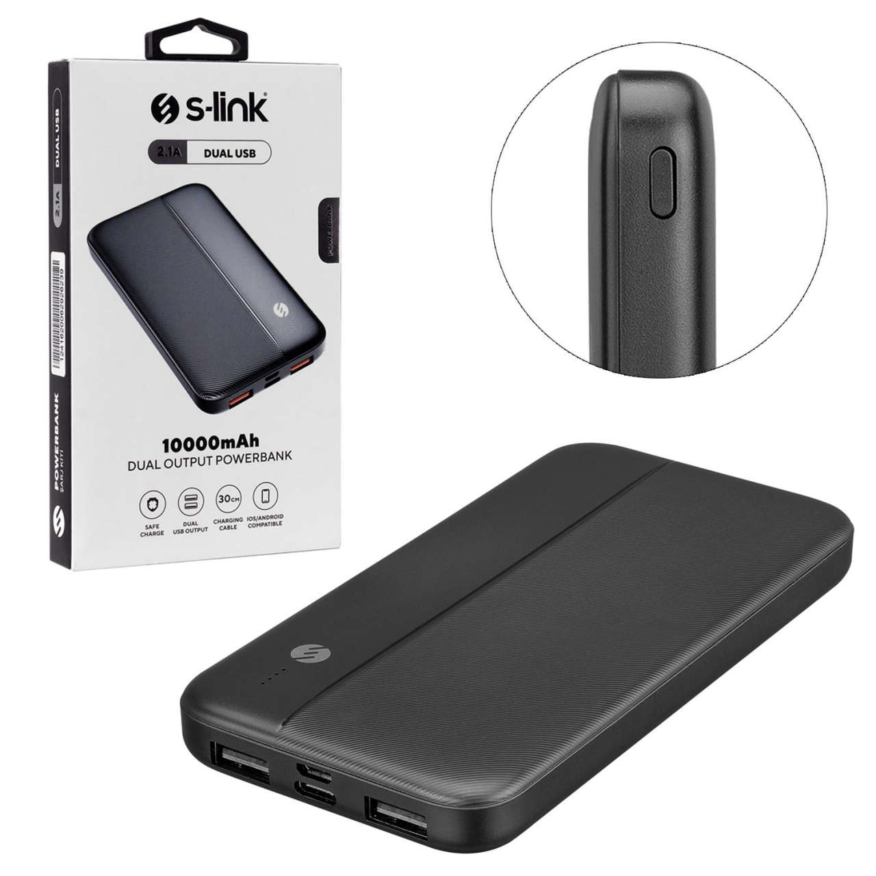 S-LINK IP-G10N 10000 mah Powerbank 2 USB